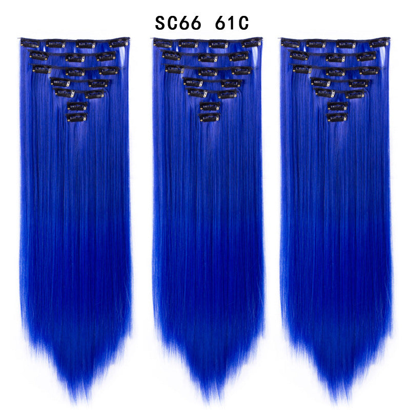 16 Card Seven-piece Hairpiece Clip Wig Beauty Chemical Fiber Wig Set Hair Extension