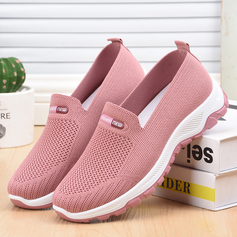 Women's Fashion Casual Flyknit Flat Sneakers