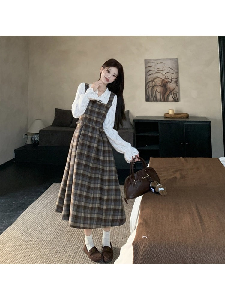 Women's Fitted Slimming Faux Two-piece Knit Set
