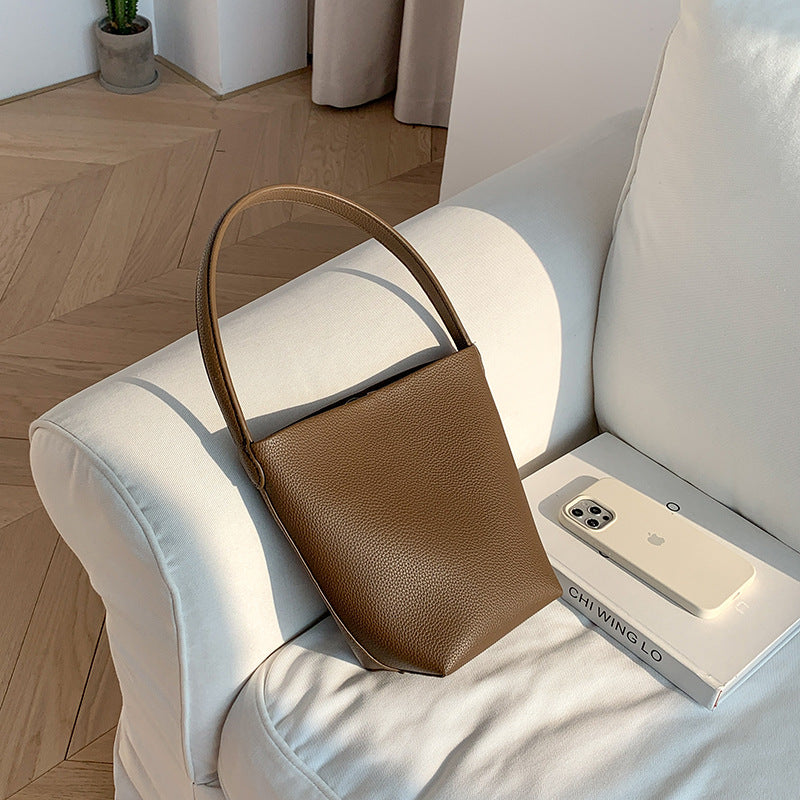 Single Shoulder Round Bag Women's Large Capacity Simple