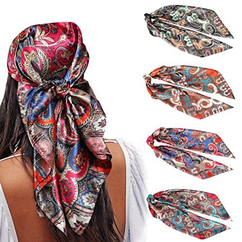 Square Printing Real Silk Scarf