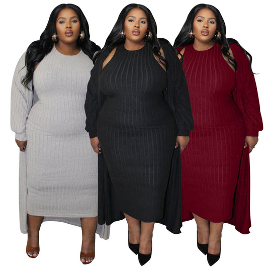 Casual Fashion Long Sleeve Coat Two-piece Suit