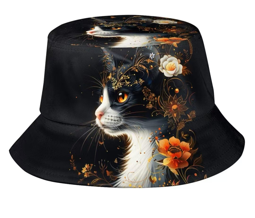 Creative Pattern Series Double-sided Wear Sunshade Breathable Bucket Hat