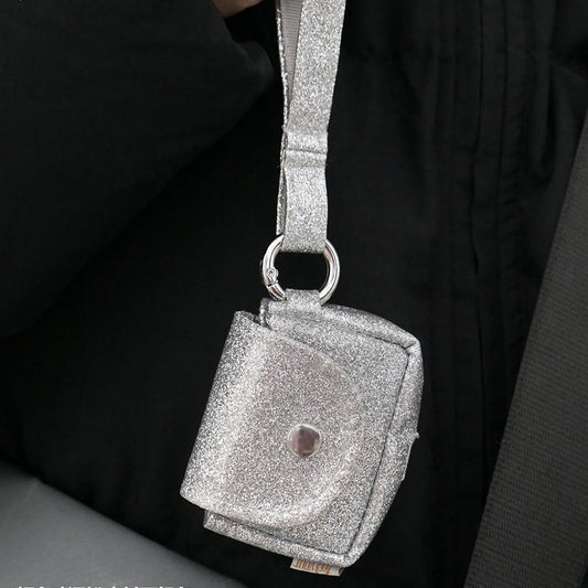 Simple And Niche Silver Wireless Headphone Case