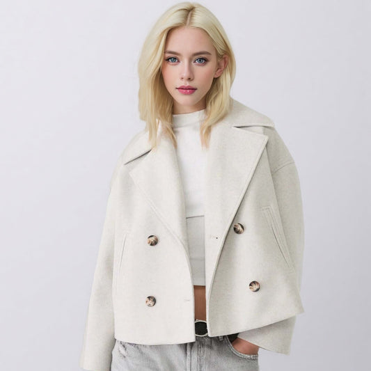 Foreign Trade European And American Women's Clothing Long Sleeve Coat Overcoat