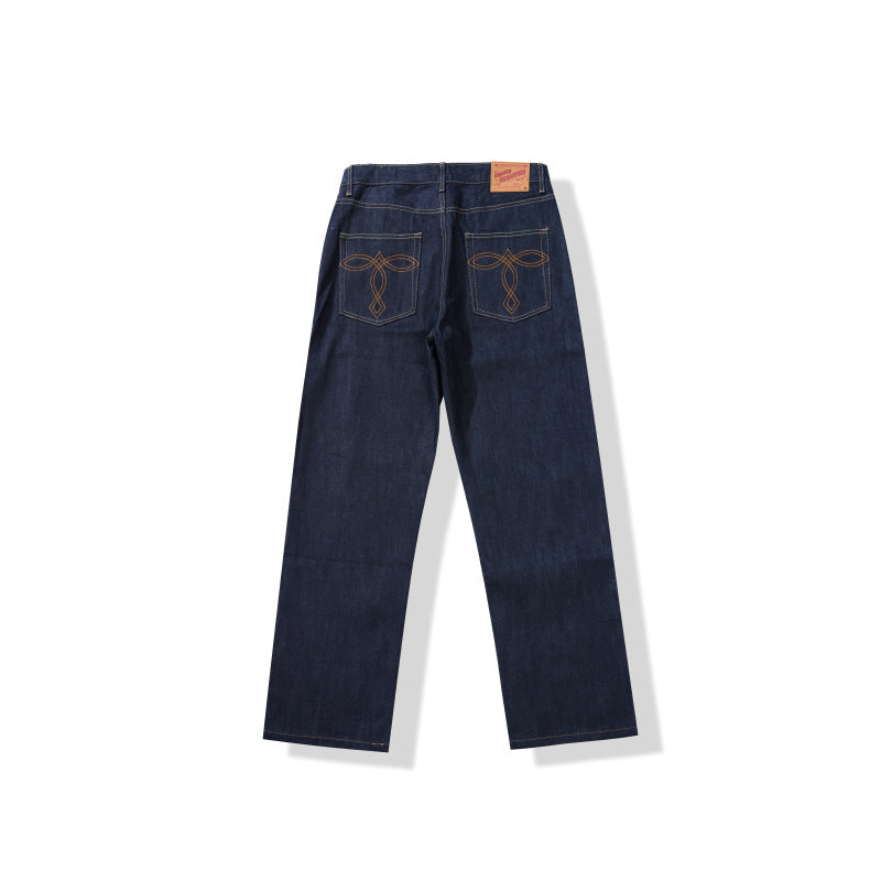 Straight Classic Bag Hua Tu Teng Denim Jeans