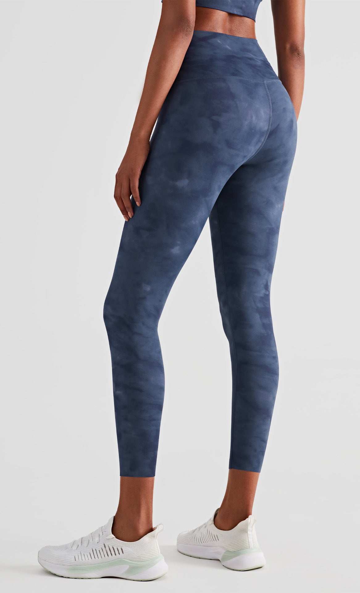 Ink Print Slimming High Waist Peach Hip Lift Fitness Tights