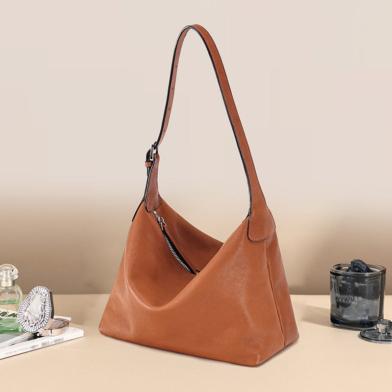 Premium Leather Commuter ShoulderCrossbody Bag