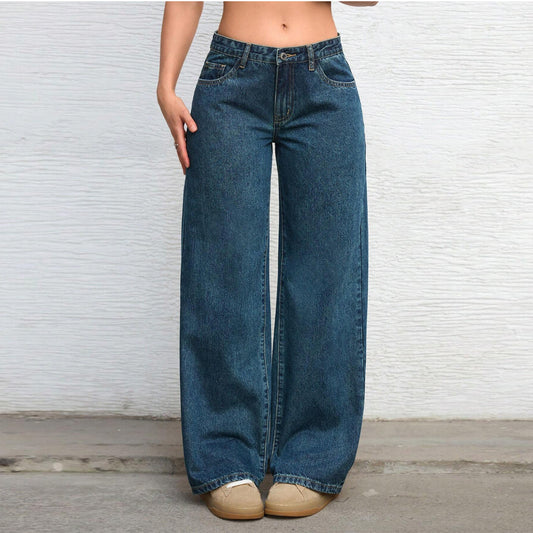 Slimming Mop Straight All-matching Retro American Style