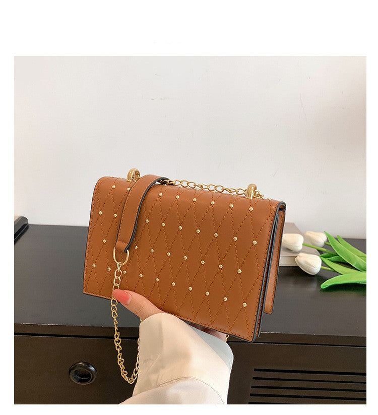 Design Fashion Diamond Chain Shoulder Messenger Bag