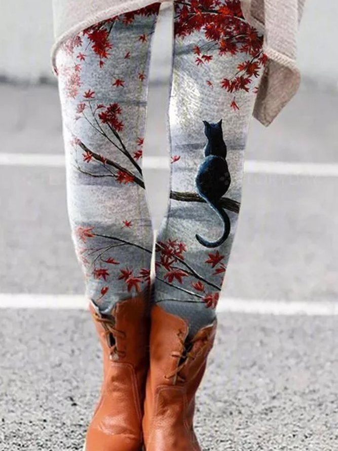 Jule-leggings til kvinder, europæisk og amerikansk, elastiske