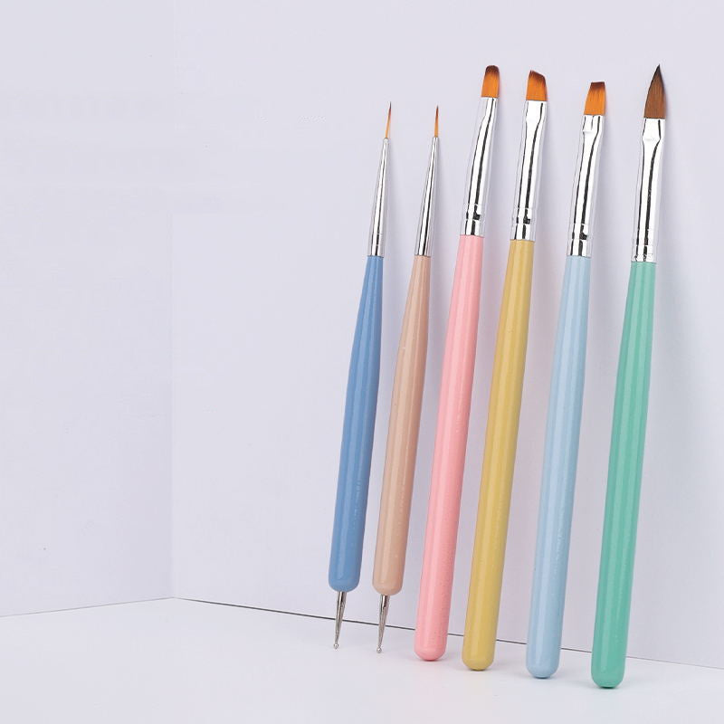 Nail Brush Set Makaron 6 Pieces
