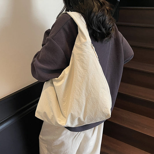 Lazy Relaxed Feeling Large Capacity Canvas Bag Women