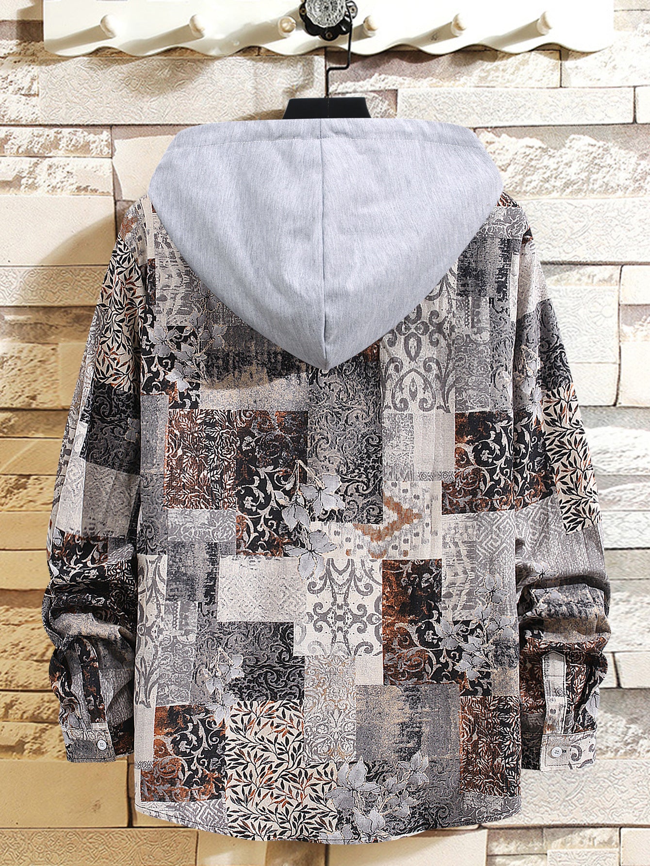 European And American Style Youth Casual Retro Color Matching Shirt