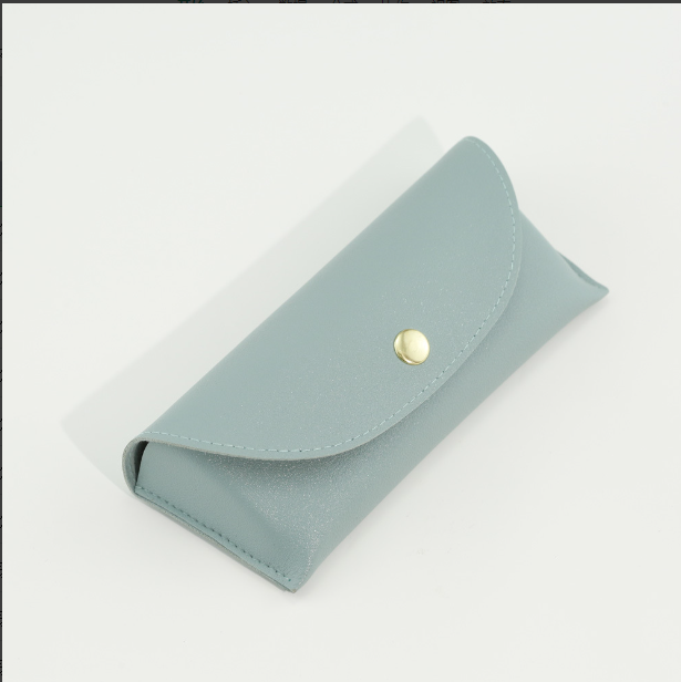 Soft-bag glasses case-PU leather-black-1 piece