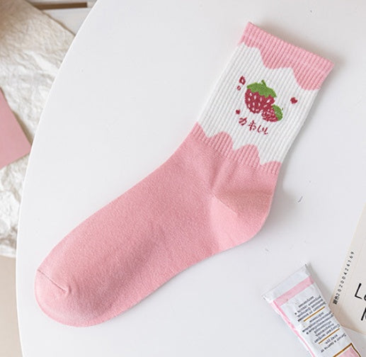 Cute Japanese Korean College Style Cotton Summer Stockings