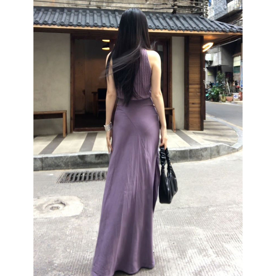 Womens Fashionable And Sexy Sleeveless Tank Dress Set