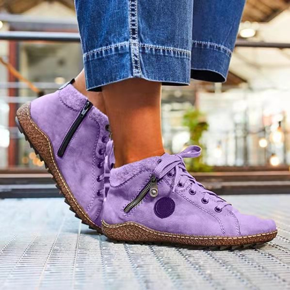 Solid Color Ladies Artificial PU Casual Short Boots