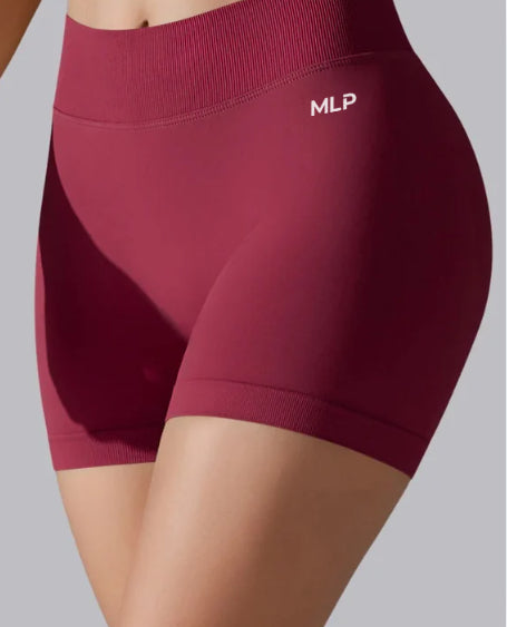 High Waist Knit Hip Raise Fitness Pants Tight Yoga Shorts