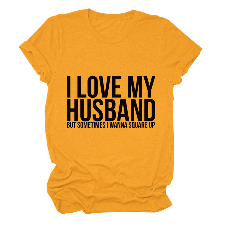 Letters Fashion Round Neck Short Sleeve Ebay Women's T-shirt