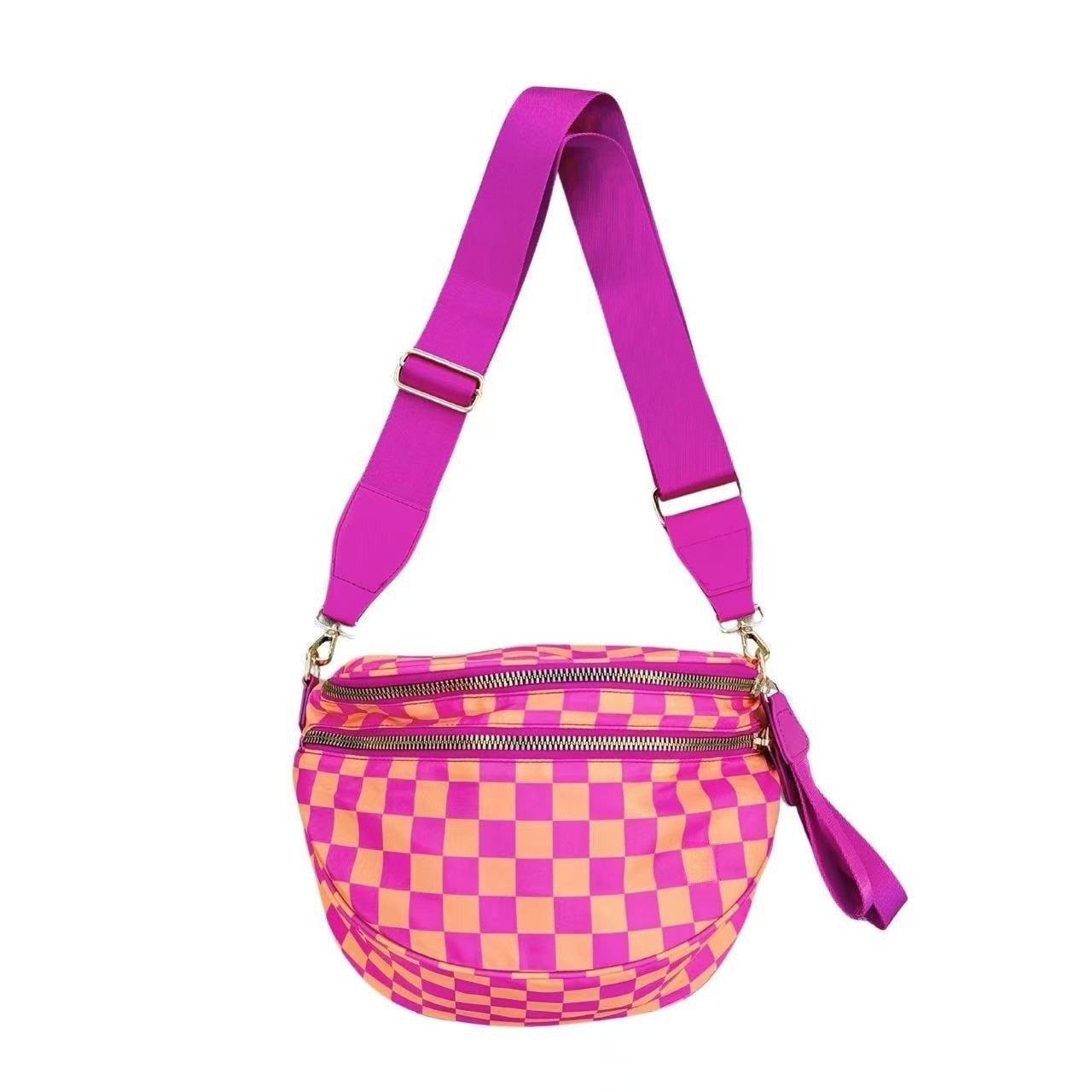 Womens Stylish Versatile High Capacity Oxford Cloth Crossbody Bag