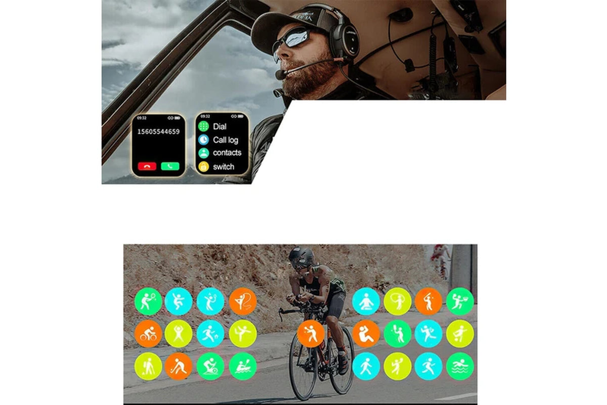 Health Tracker Rugged Smart Watch