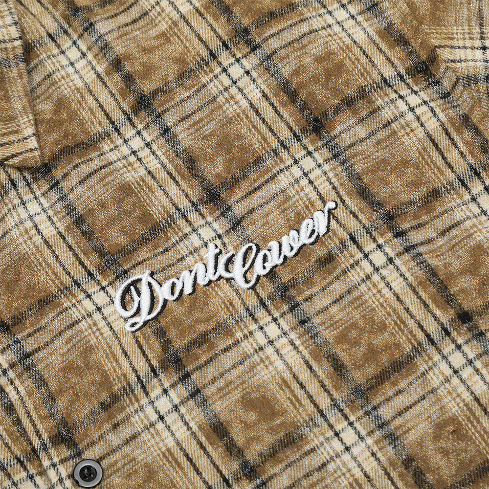 Old Fried Flower Burr Loose Casual Shirt
