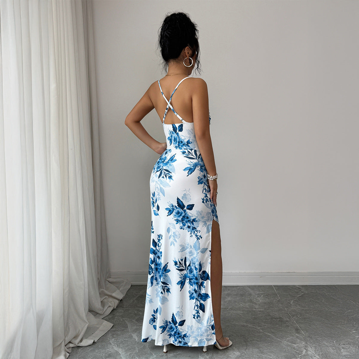 Elegant And Stylish Backless Slip Dress For Women