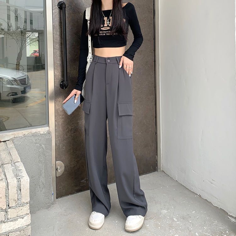 Women's Fashion Retro Versatile Work Pants