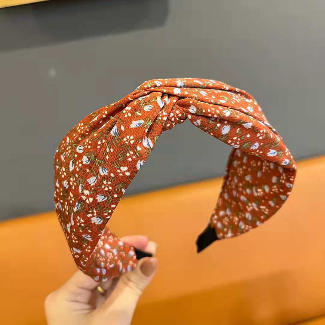 Retro French Wide Brim Hair Band Hair Fixer Women's Summer