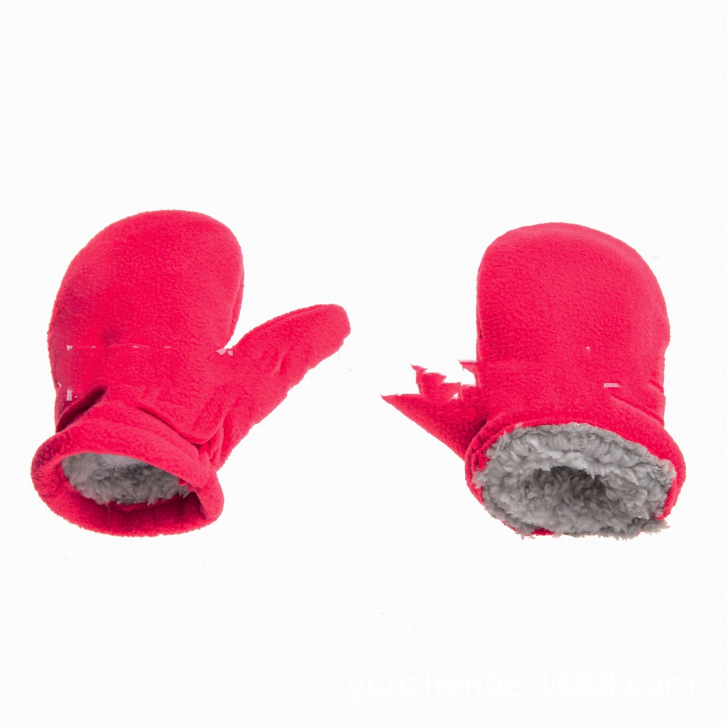 Børneluffer Polar Fleece Shu Bomuld Fleece Velcro Handsker