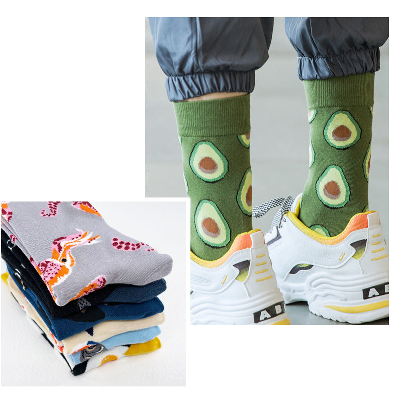 Mid-calf For Fall And Winter Long Cotton Socks