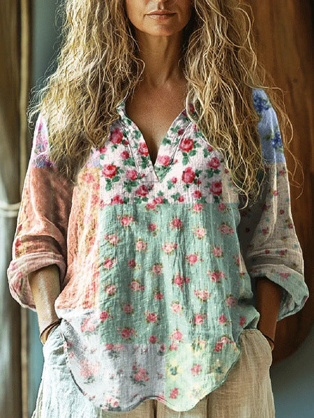 New 3D Digital Printing Ladies Loose Shirt Top