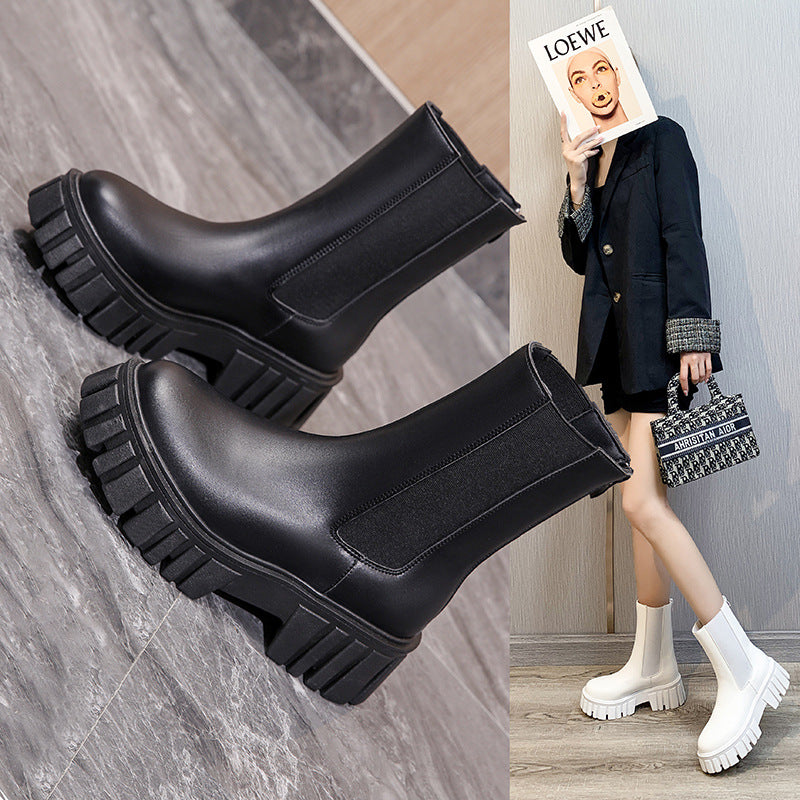 Cake Bottom Elastic Band Sexy Chimney Boots