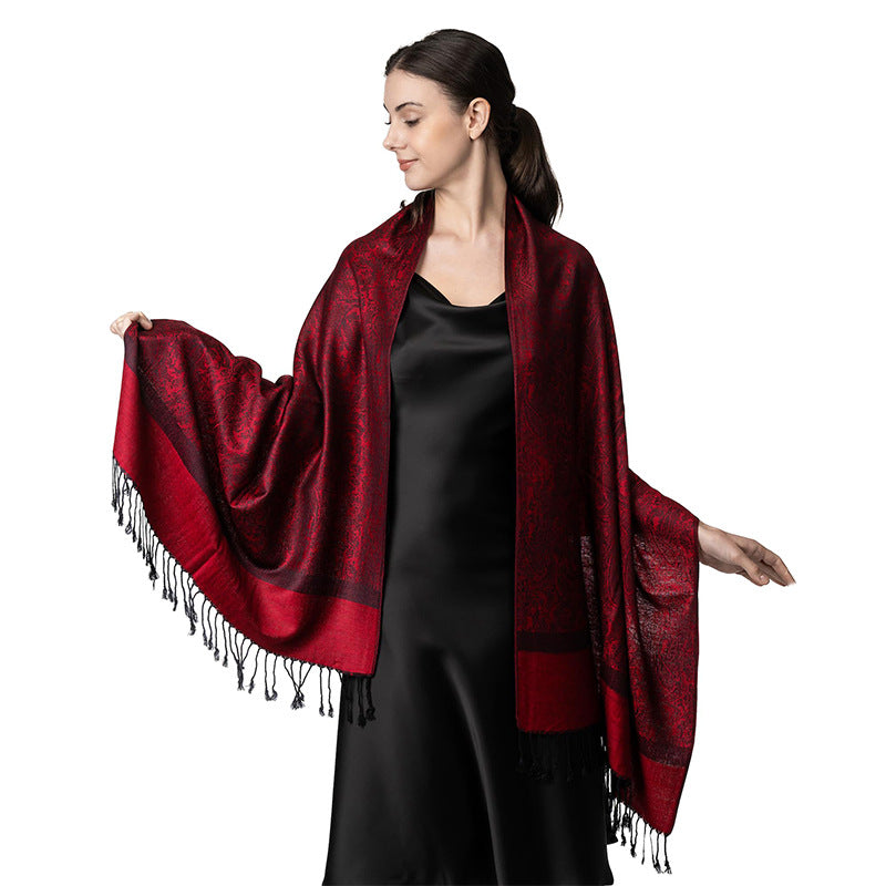 New Lightweight Luxury Shawl For Women A Faux Cashmere Wrap Style Scarf