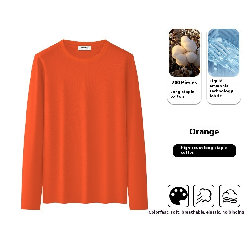 Eksklusiv enkel langærmet T-shirt til mænd
