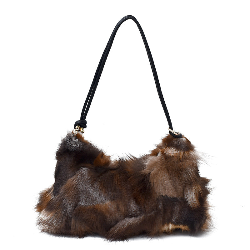 Luxury Niche Plush Underarm Bag For Women