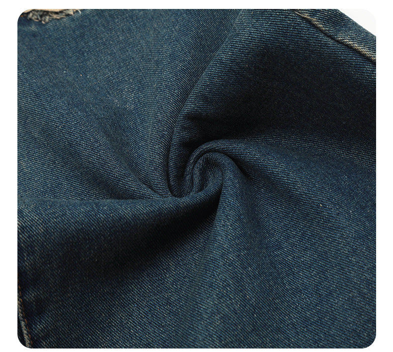 Women's Street Fashion Washed Deconstructed Ripped Jeans