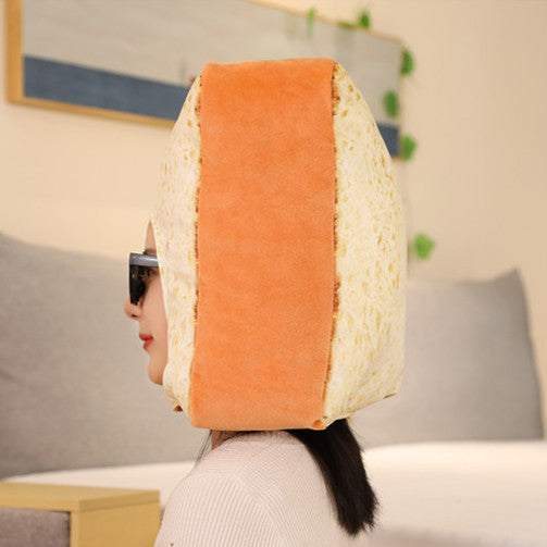 Ins Toast Hood Hat Plush Toy Doll