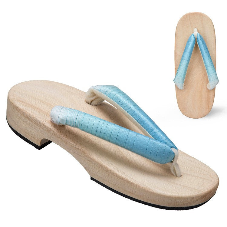 Gradient Solid Color Thick Heel Daily Slippers Clogs