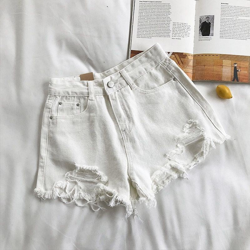 Cowboy Shorts til Kvinder Høj Talje Løs Hul Brede Ben