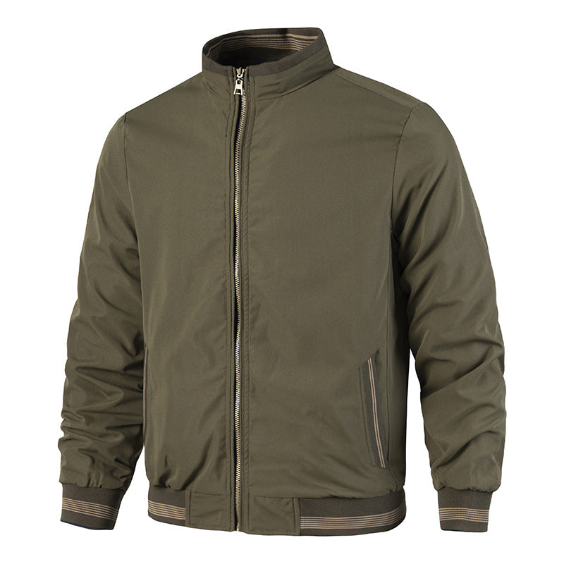 Men's Double-sided Wear Stand-up Collar Casual Jacket