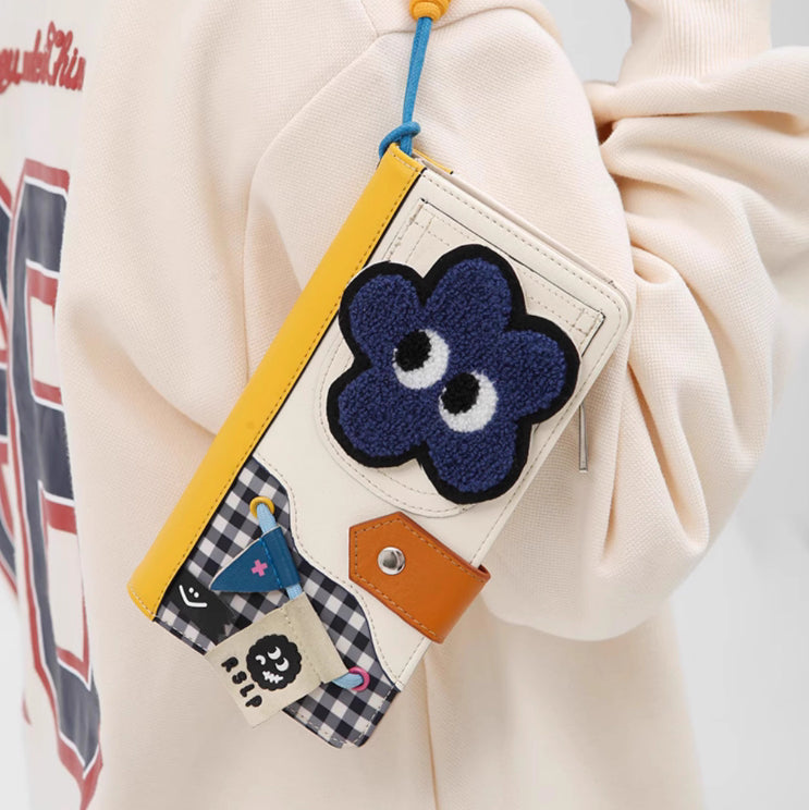 New Long Zipper Coin Purse Multiple Card Slots Sets In One Cute Cartoon Teenage Girl Heart Funny