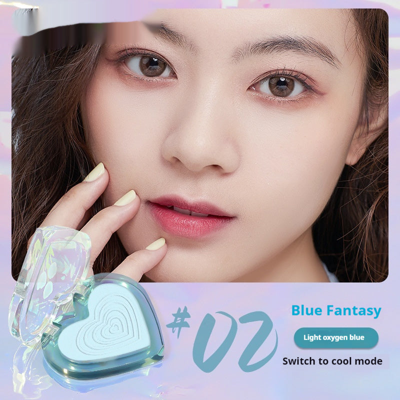Makeup Love Blusher Plate Women's Nude Color Gradient Two-color Rouge