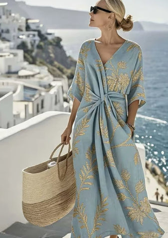 Casual Printed Temperament Long Skirt Girl