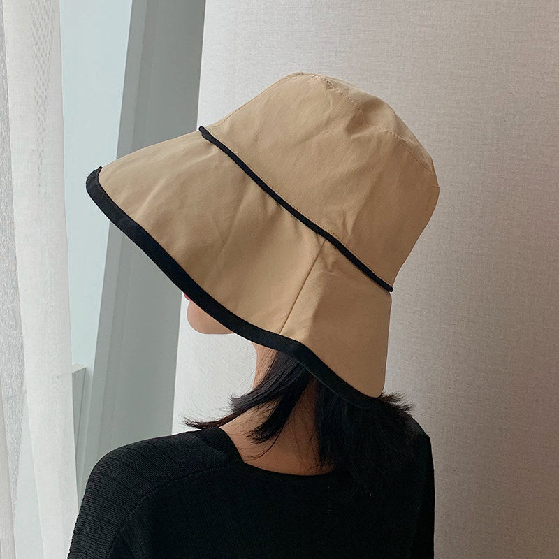 Bucket Hat Women's Summer Kafuu Korean Style All-match Big Brim