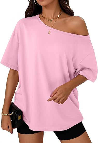 Women's T-shirt Casual Fashion Diagonal Collar Top