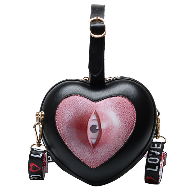 Personalized Eyes Women's Bag Shoulder Crossbody Portable Small Round