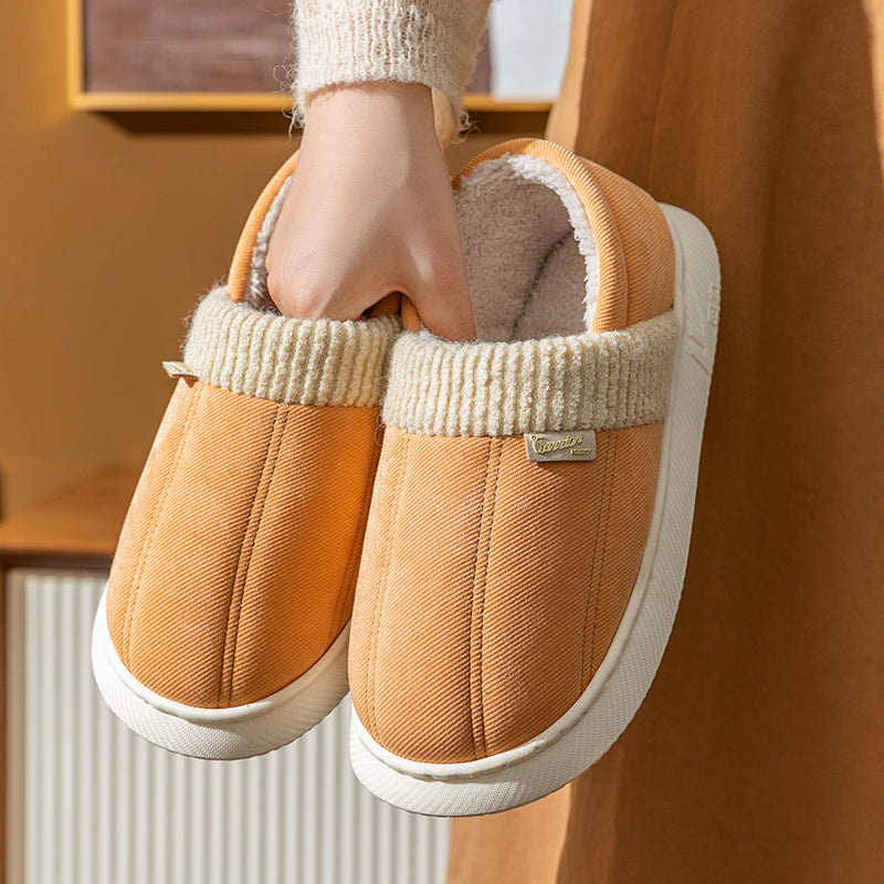 Women's Bag Heel Home Indoor Anti-Slip Cotton Slippers