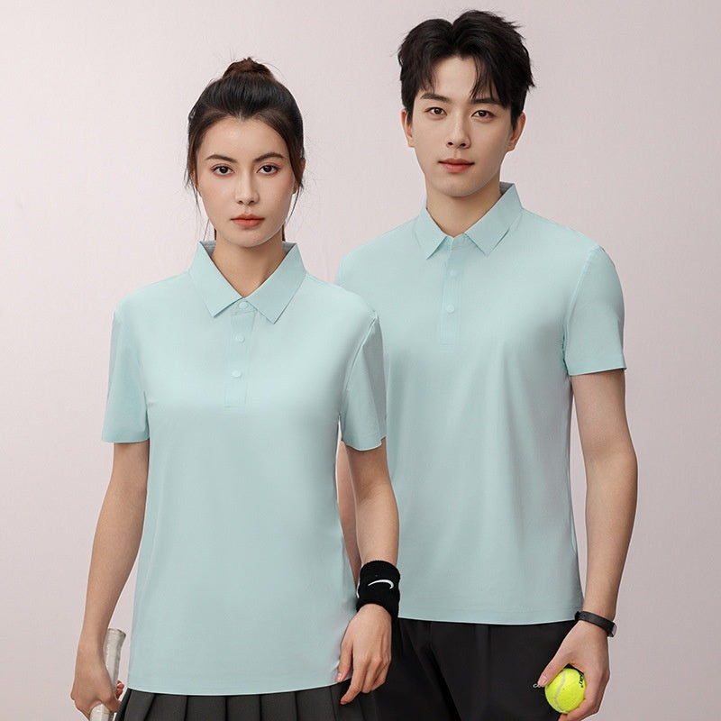 Polo Shirt Brocade Ammonia Seamless Summer Running Ice T-shirt Golf